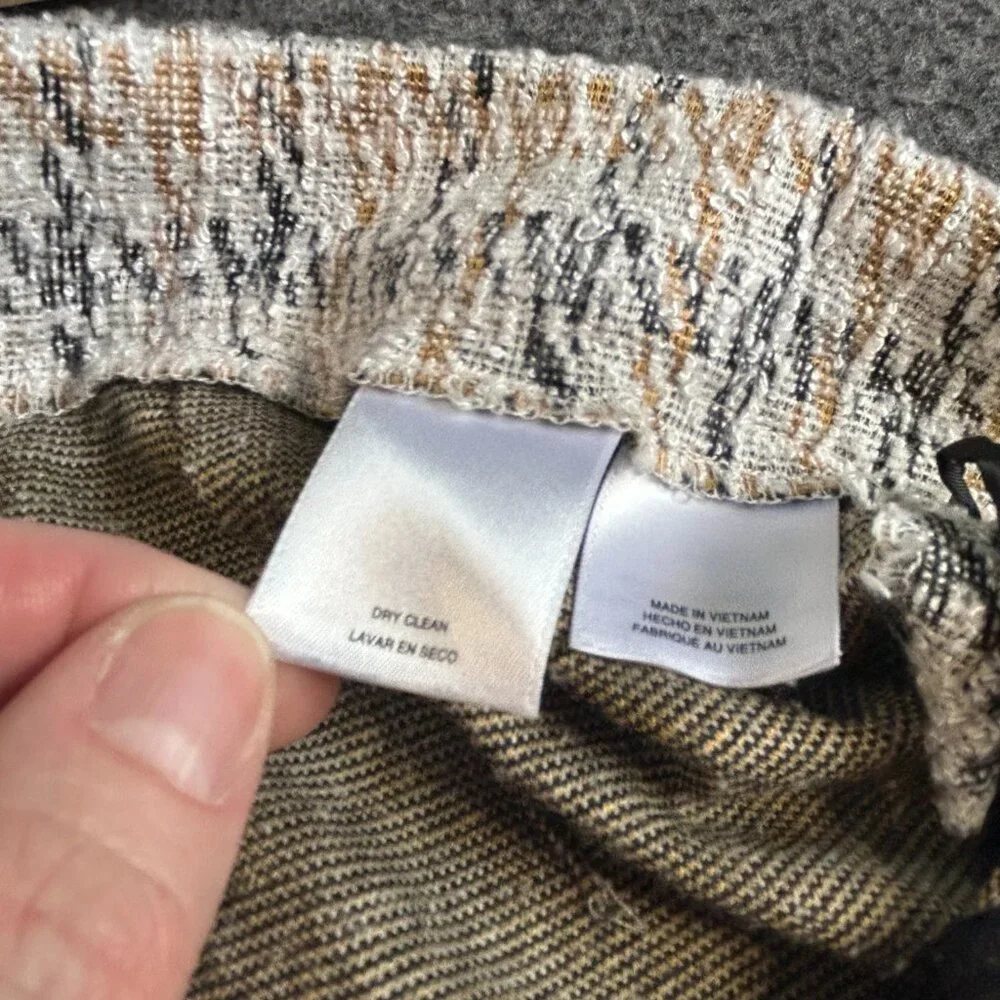 Kasper Tweed‎ Pencil Skirt Size Ivory Zipper Fully Lined  Sz 12 Comfort Waist